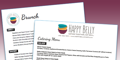 Happy Belly Menus